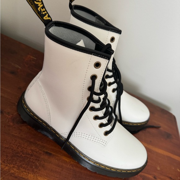 Womens Dr. Martens 1460 8-Eye Boot - White - Picture 1 of 5